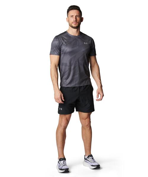 UNDER ARMOUR（アンダーアーマー）の「UAスピードストライド プリント ショートスリーブ Tシャツ（ランニング/メンズ）（Tシャツ/カットソー・メンズ・ブラック・S/2XL/XL/L/M）」の3枚目の写真