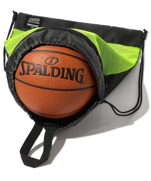 SPALDING(スポルディング)の「【SPALDING/スポルディング】デイリー ナップサック(バックパック/リュック・メンズ・ライム/ブラック/ピンク・FREE)」の2枚目の写真