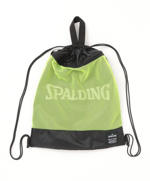SPALDING(スポルディング)の「【SPALDING/スポルディング】デイリー ナップサック(バックパック/リュック・メンズ・ライム/ブラック/ピンク・FREE)」の13枚目の写真