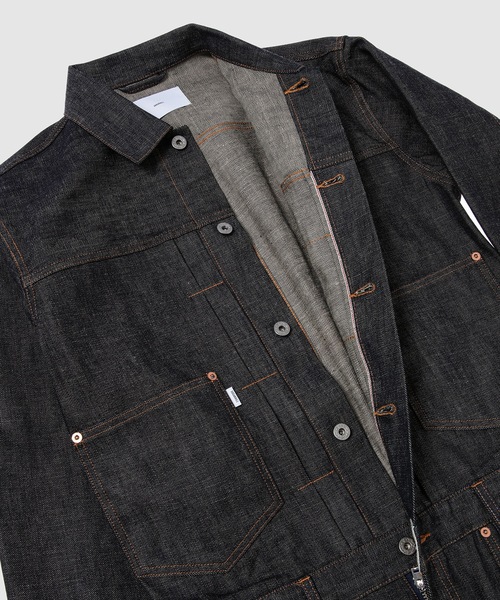 SUGARHILL(シュガーヒル)の「MODERN DENIM JUMPSUITS(つなぎ/オールインワン・メンズ・インディゴブルー・2)」の4枚目の写真