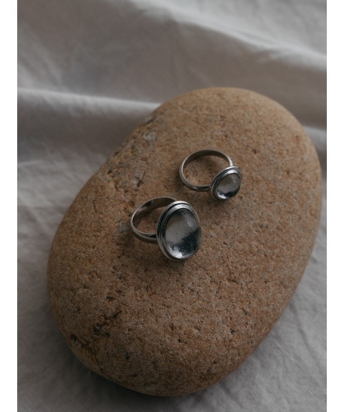 FUNALIVE（ファンアライブ）の「【ROOM.THE.ROOM】Cabochon circle ring リング（リング・レディース・シルバー・FREE）」の4枚目の写真