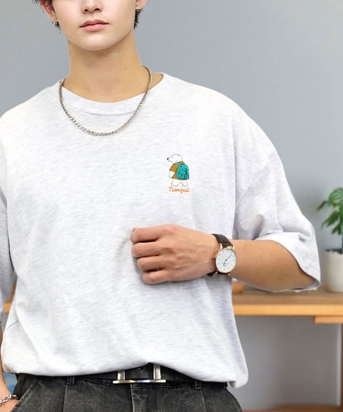 アトリエgg ハートシャツ セール】刺繍 ワイド 半袖 Tシャツ ロゴ キャラ ハート（Tシャツ