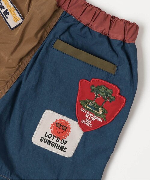 F.O.KIDS（エフオーキッズ）の「カスタムワッペンショーツ（その他パンツ・キッズ・レインボー/ブラック・80/90/100/110/120/130/140）」の7枚目の写真