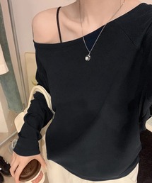 ALTROSE | 【伸縮性あり】トップス セミオフショルダー(Tシャツ/カットソー)