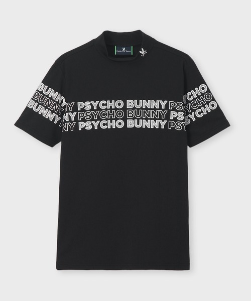 Psycho Bunny（サイコバニー）の「[GOLF]ロゴパネルプリント ハニカム半袖モックネックシャツ（Tシャツ/カットソー・メンズ・ホワイト/ブラック/グレイッシュベージュ・X-LARGE/LARGE/MEDIUM）」の11枚目の写真