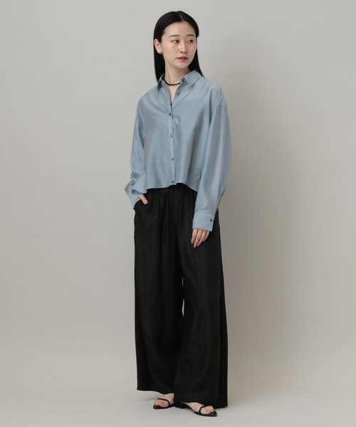 A part by（アパートバイ）の「シアークロップドシャツ（シャツ/ブラウス・レディース・ブルー系その他4/アイボリー/ネイビー・FREE）」の13枚目の写真