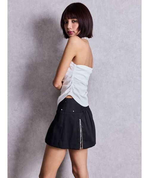 GYDA（ジェイダ）の「GGプレートチョーカーベアTOPS（チューブトップ・レディース・オフホワイト/ライトブルー/ブラック・FREE）」の15枚目の写真