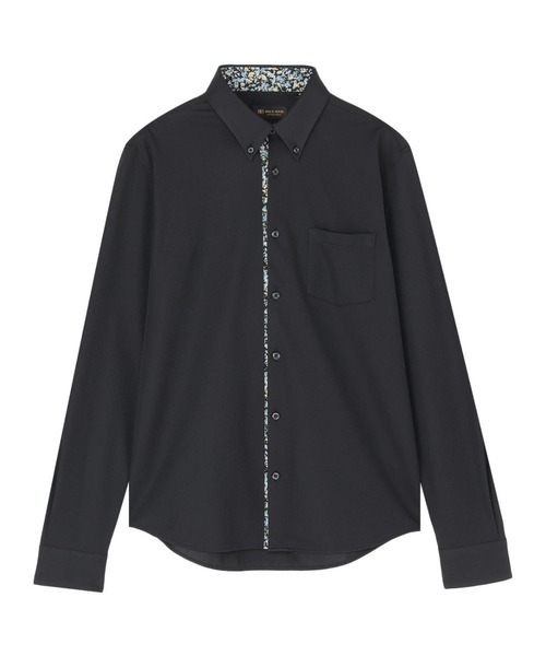 TOKYO SHIRTS(トウキョウシャツ)の「ボタンダウン 長袖 ストレッチカジュアルシャツ(シャツ/ブラウス・メンズ・ブラック・L/LL/XL)」の1枚目の写真