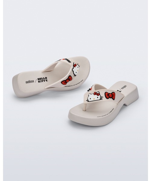 melissa(メリッサ)の「MELISSA FLATFORM + HELLO KITTY AD(サンダル・レディース・ブラック/ベージュ・37/38/39/35-36)」の9枚目の写真