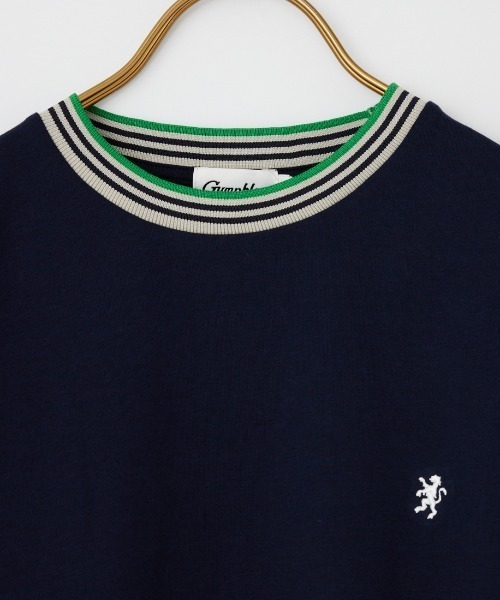 GYMPHLEX（ジムフレックス）の「[GYMPHLEX/ジムフレックス] ラインリブ ショートスリーブリンガーTシャツ（Tシャツ/カットソー・レディース・ブラウン/ネイビー/ベージュ・14）」の21枚目の写真