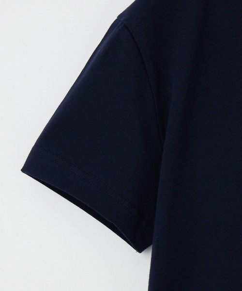 GYMPHLEX（ジムフレックス）の「[GYMPHLEX/ジムフレックス] ラインリブ ショートスリーブリンガーTシャツ（Tシャツ/カットソー・レディース・ブラウン/ネイビー/ベージュ・14）」の22枚目の写真