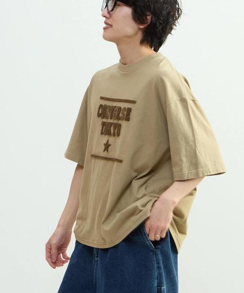 CONVERSE TOKYO(コンバーストウキョウ)の「SAGARA LOGO EMBROIDERY TEE(Tシャツ/カットソー・レディース・ホワイト/ブラック/カーキ・SMALL/MEDIUM)」の13枚目の写真
