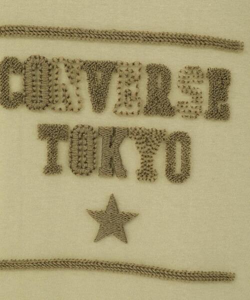 CONVERSE TOKYO(コンバーストウキョウ)の「SAGARA LOGO EMBROIDERY TEE(Tシャツ/カットソー・レディース・ホワイト/ブラック/カーキ・SMALL/MEDIUM)」の6枚目の写真