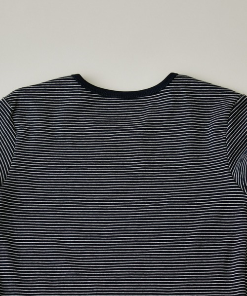 FUULLY STUDIO(フーリィーステューディオ)の「ボーダーコンパクトTEE(Tシャツ/カットソー・レディース・ネイビー/アイボリー・FREE)」の20枚目の写真