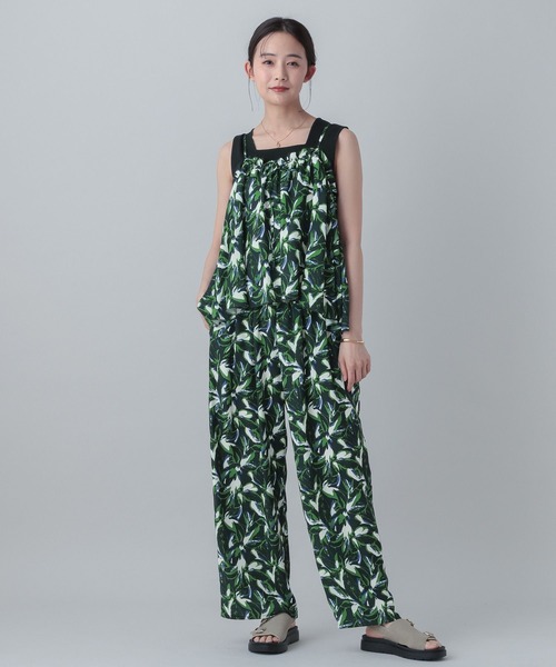 GLOBAL WORK（グローバルワーク）の「MATINEE LINE/ギャザーキャミビスチェ/656156（その他トップス・レディース・ネイビー系/ベージュ/スミクロ・LARGE/MEDIUM）」の14枚目の写真