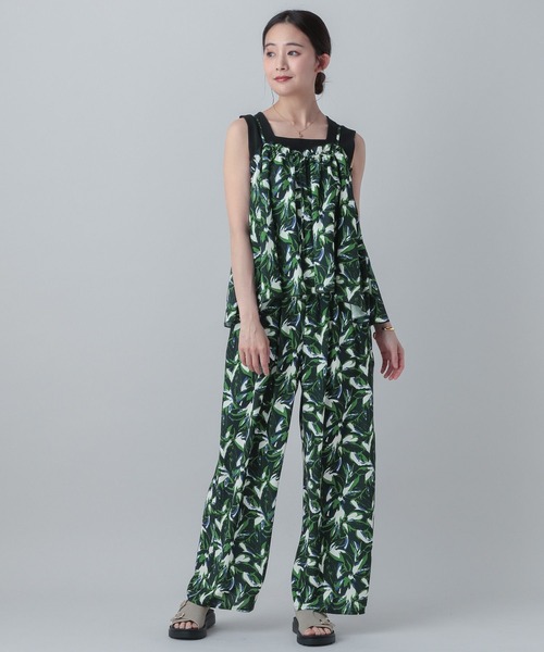 GLOBAL WORK（グローバルワーク）の「MATINEE LINE/ギャザーキャミビスチェ/656156（その他トップス・レディース・ネイビー系/ベージュ/スミクロ・LARGE/MEDIUM）」の15枚目の写真