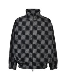 STYLISE（スタイライズ）の「【BREATH】BLOCK CHECK PILE JACKET / ブラック [BR26SS-O0007]（ライダースジャケット）」
