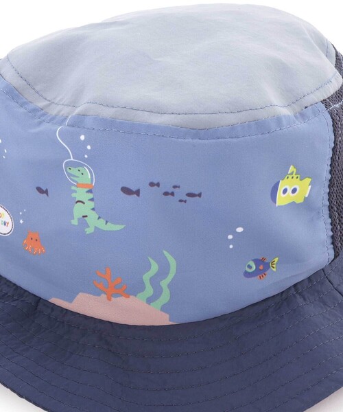 SLAP SLIP（スラップスリップ）の「海の生き物&働くくるまサファリハット(50~54cm)（ハット・キッズ・ネイビー/グリーン・52cm/54cm）」の7枚目の写真