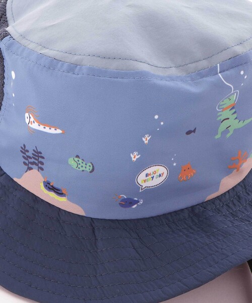 SLAP SLIP（スラップスリップ）の「海の生き物&働くくるまサファリハット(50~54cm)（ハット・キッズ・ネイビー/グリーン・52cm/54cm）」の8枚目の写真