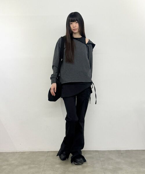 Miseki SEOUL(ミセキソウル)の「Stitch folding cross bag BLACK(メッセンジャーバッグ・レディース・その他・OS)」の2枚目の写真