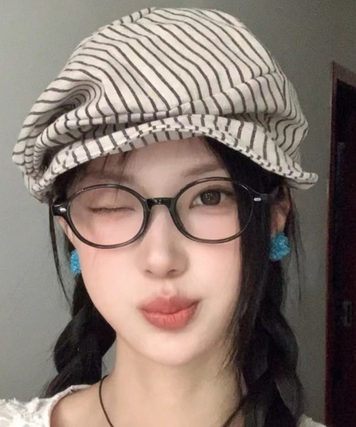 SORENA(ソレナ)の「レトロ可愛いキャスハンチング(キャスケット・レディース・グレー/オフホワイト/ブラック系その他/ブラック/ネイビー・FREE)」の12枚目の写真
