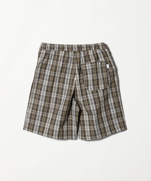 green label relaxing(グリーンレーベルリラクシング)の「チェック ハーフパンツ キッズ / 140cm―160cm(チノパンツ・キッズ・オフホワイト/ブラウン系・140cm/150cm/160cm)」の4枚目の写真
