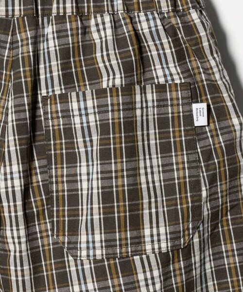green label relaxing(グリーンレーベルリラクシング)の「チェック ハーフパンツ キッズ / 140cm―160cm(チノパンツ・キッズ・オフホワイト/ブラウン系・140cm/150cm/160cm)」の7枚目の写真