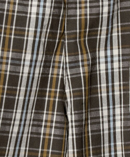 green label relaxing(グリーンレーベルリラクシング)の「チェック ハーフパンツ キッズ / 140cm―160cm(チノパンツ・キッズ・オフホワイト/ブラウン系・140cm/150cm/160cm)」の12枚目の写真