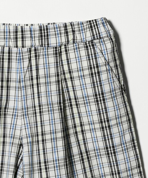 green label relaxing(グリーンレーベルリラクシング)の「チェック ハーフパンツ キッズ / 140cm―160cm(チノパンツ・キッズ・オフホワイト/ブラウン系・140cm/150cm/160cm)」の13枚目の写真