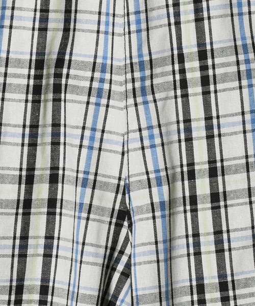 green label relaxing(グリーンレーベルリラクシング)の「チェック ハーフパンツ キッズ / 140cm―160cm(チノパンツ・キッズ・オフホワイト/ブラウン系・140cm/150cm/160cm)」の15枚目の写真