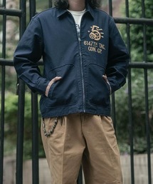 CELENA BEATS（セレナビーツ）の「ヴィンテージ ライク ロゴ プリント ジップアップ スイングトップ（ブルゾン）」