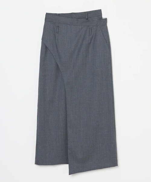 INSCRIRE（アンスクリア）の「【INSCRIRE/アンスクリア】Wool Wrap Skirt/ウールラップスカート（スカート・レディース・グレー・38/36）」の6枚目の写真