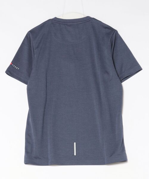 K-SWISS（ケースイス）の「【K-SWISS/ケースイス】デニムジャージ半袖Tシャツ/ポケT 杢調 吸汗速乾 クルーネック カジュアル 春夏（Tシャツ/カットソー・メンズ・ブラック/グレー/ネイビー・X-LARGE/LARGE/MEDIUM）」の4枚目の写真