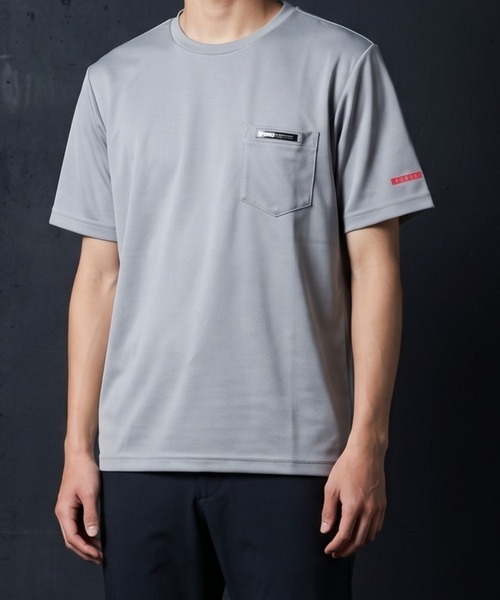 セール】【K-SWISS/ケースイス】デニムジャージ半袖Tシャツ/ポケT 杢調