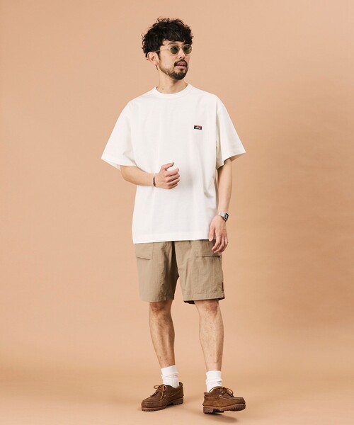 NANGA（ナンガ）の「NANGA/ナンガ エコハイブリッド ボックスロゴ エンブロイダリーTシャツ / ECO HYBRID BOX LOGO EMBROIDERY TEE（Tシャツ/カットソー・メンズ・グレー/ホワイト/ブラック/インディゴブルー・X-LARGE/MEDIUM/LARGE）」の14枚目の写真