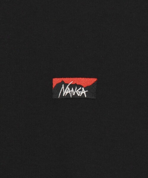 NANGA（ナンガ）の「NANGA/ナンガ エコハイブリッド ボックスロゴ エンブロイダリーTシャツ / ECO HYBRID BOX LOGO EMBROIDERY TEE（Tシャツ/カットソー・メンズ・グレー/ホワイト/ブラック/インディゴブルー・X-LARGE/MEDIUM/LARGE）」の10枚目の写真