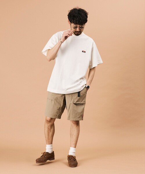 NANGA（ナンガ）の「NANGA/ナンガ エコハイブリッド ボックスロゴ エンブロイダリーTシャツ / ECO HYBRID BOX LOGO EMBROIDERY TEE（Tシャツ/カットソー・メンズ・グレー/ホワイト/ブラック/インディゴブルー・X-LARGE/MEDIUM/LARGE）」の21枚目の写真