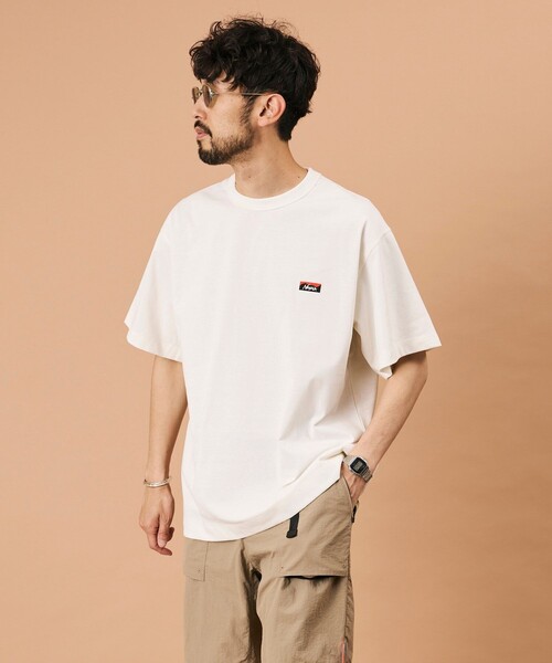 NANGA（ナンガ）の「NANGA/ナンガ エコハイブリッド ボックスロゴ エンブロイダリーTシャツ / ECO HYBRID BOX LOGO EMBROIDERY TEE（Tシャツ/カットソー・メンズ・グレー/ホワイト/ブラック/インディゴブルー・X-LARGE/MEDIUM/LARGE）」の18枚目の写真