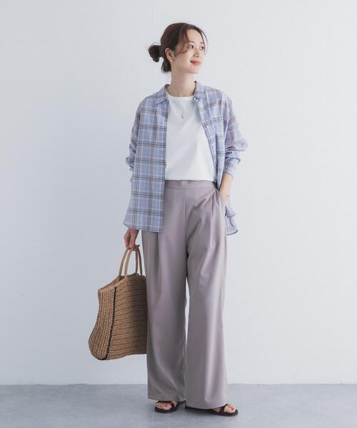 URBAN RESEARCH DOORS(アーバンリサーチドアーズ)の「インナーノースリーブプルオーバー(タンクトップ・レディース・ブラック/オフホワイト・FREE)」の7枚目の写真