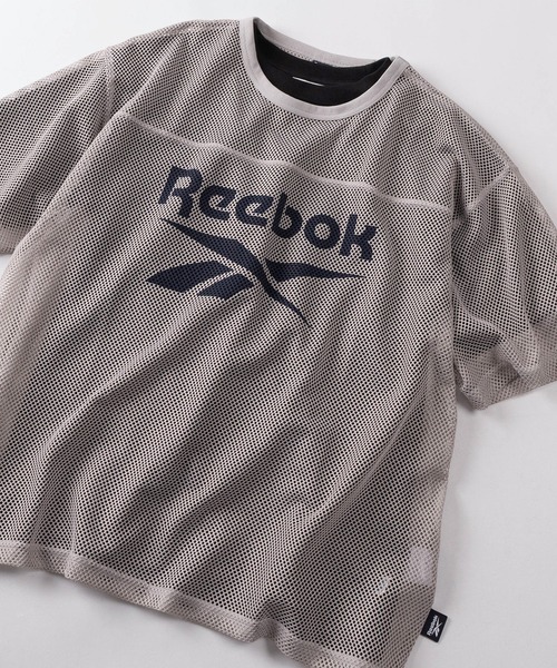 Reebok（リーボック）の「【77】【Reebok／リーボック】ブランドロゴ メッシュ Tシャツ（Tシャツ/カットソー・メンズ・グレー/ネイビー/ブラック・L/M）」の3枚目の写真