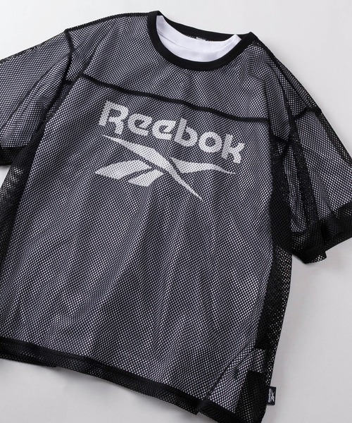 Reebok（リーボック）の「【77】【Reebok／リーボック】ブランドロゴ メッシュ Tシャツ（Tシャツ/カットソー・メンズ・グレー/ネイビー/ブラック・L/M）」の2枚目の写真