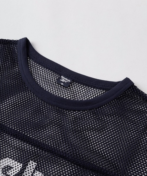 Reebok（リーボック）の「【77】【Reebok／リーボック】ブランドロゴ メッシュ Tシャツ（Tシャツ/カットソー・メンズ・グレー/ネイビー/ブラック・L/M）」の6枚目の写真