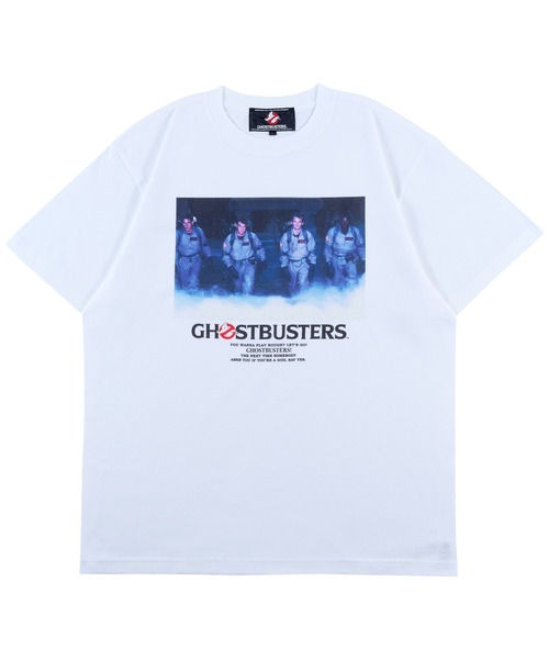 MEDICOM TOY(メディコムトイ)の「MLE × GHOSTBUSTERS FOUR MEMBERS-A T-SHIRT(フィギュア・メンズ・ホワイト/ブラック・SMALL/MEDIUM/LARGE/X-LARGE)」の1枚目の写真