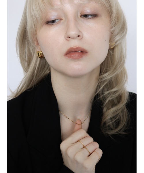 Bilan(ビラン)の「( 金属アレルギー軽減 サージカルステンレス ) ボリュームハートピアス / 【 BILAN 】 Volume Heart Pierce(ピアス(両耳用)・レディース・シルバー/ゴールド・FREE)」の11枚目の写真
