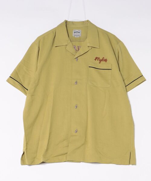 HOUSTON（ヒューストン）の「HOUSTON ボーリングシャツ(SACRAMENTO)（シャツ/ブラウス・メンズ・オフホワイト/ブラック/ライム・MEDIUM/X-LARGE/XX-LARGE/LARGE）」の8枚目の写真