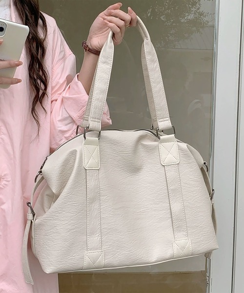 WESTBOY（ウエストボーイ）の「ビッグシルエット 2WAY  ショルダーバッグ WO26S14BG01（ショルダーバッグ・メンズ・ブラウン/ホワイト/ブラック・FREE）」の9枚目の写真