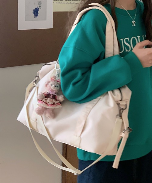 WESTBOY（ウエストボーイ）の「ビッグシルエット 2WAY  ショルダーバッグ WO26S14BG01（ショルダーバッグ・メンズ・ブラウン/ホワイト/ブラック・FREE）」の11枚目の写真
