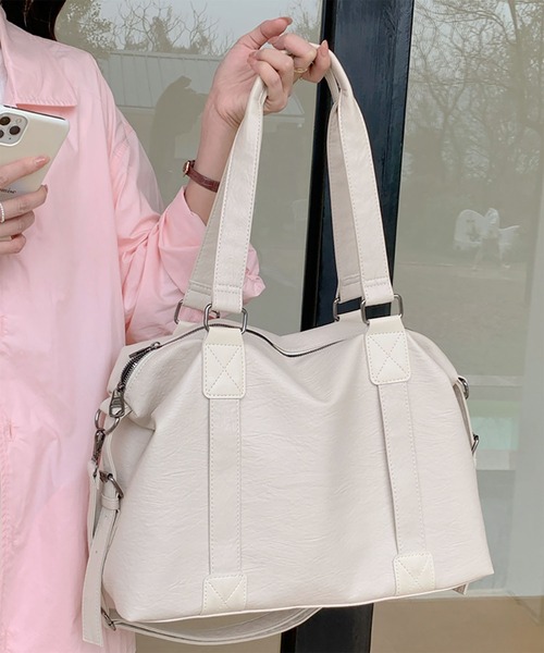 WESTBOY（ウエストボーイ）の「ビッグシルエット 2WAY  ショルダーバッグ WO26S14BG01（ショルダーバッグ・メンズ・ブラウン/ホワイト/ブラック・FREE）」の10枚目の写真
