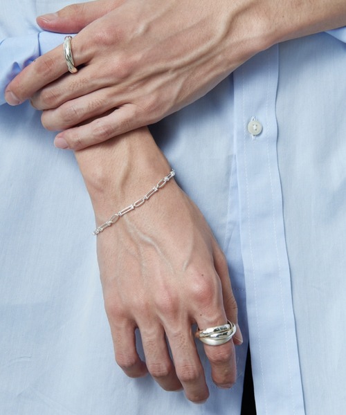 XOLO（ショロ）の「【WEB先行予約】[XOLO JEWELRY/ショロジュエリー] LANTERN LINK シルバーブレスレット 3MM（ブレスレット・メンズ・シルバー・19）」の3枚目の写真