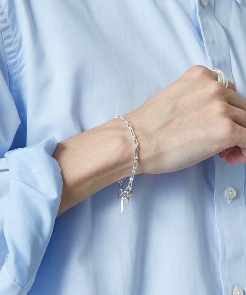 XOLO（ショロ）の「【WEB先行予約】[XOLO JEWELRY/ショロジュエリー] LANTERN LINK シルバーブレスレット 3MM（ブレスレット・メンズ・シルバー・19）」の5枚目の写真